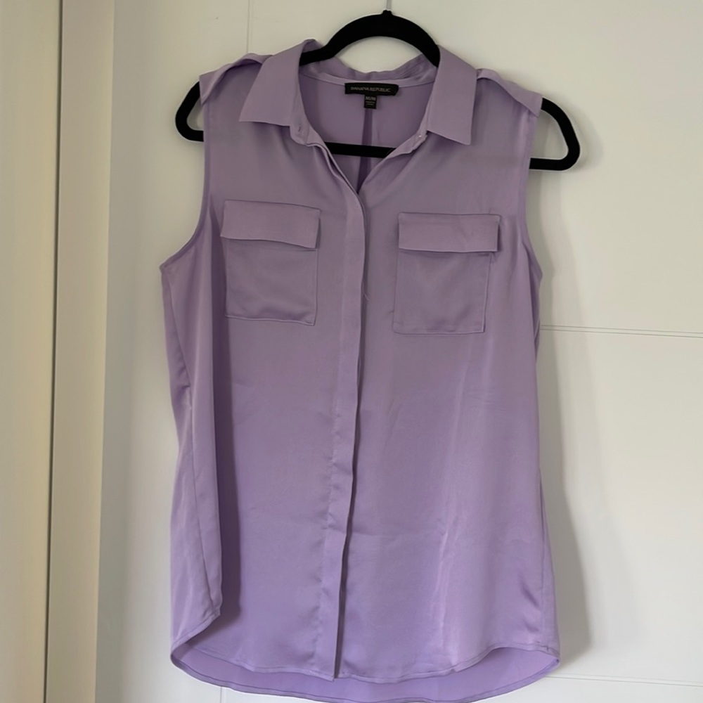 Banana Republic Lilac Tunic Size medium